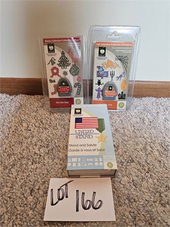 Cricut Cartridge Lot: Fall Collection / Stand & Salute / Winter Collection