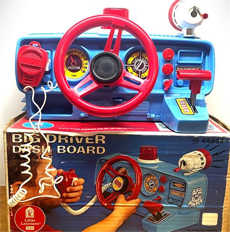 Sears Little Learners Vintage Police Dashboard Toy, Complete w/ Box