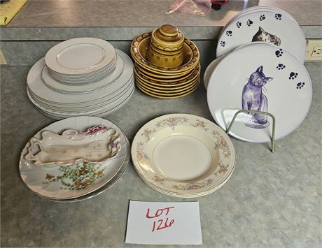 Mixed Plates-Ekco, Royal Swirl, Casamoda & More