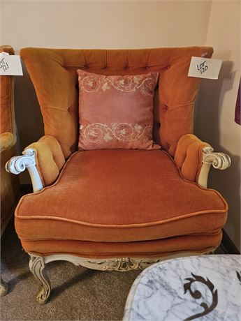 Vintage Orange Side Chair