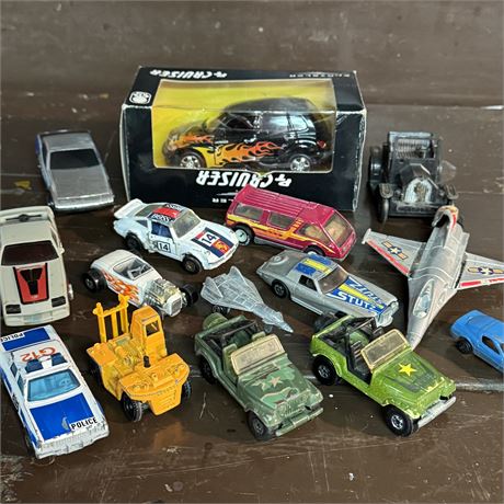 Collection of Mixed Vintage Die-Cast Vehicles