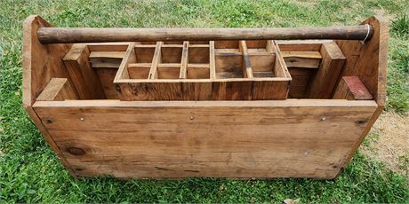 Wood Carpenters Tool Box