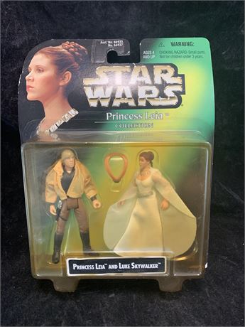 Star Wars Princess Leia Collection Leia And Luke Action Figures 1997