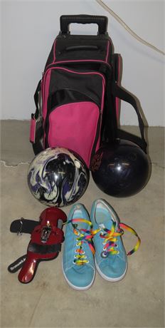 Women's Bowling Balls, Shoes, Bag