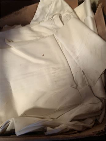 Vintage Sanforized Industrial White Pants By Voisinet Clumbus, Ohio Size 44