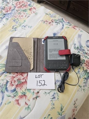 Amazon Kindle With Charger