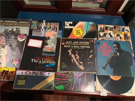Soul/Jazz Record Album Lot of 12 - John Coltrane, The 3 Sounds, Theo Vaness