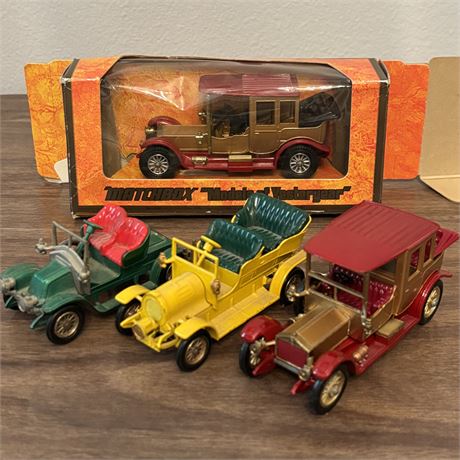 Lesney Matchbox Models of Yesteryear Lot of 4 (One w/ box)
