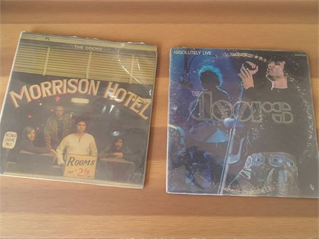 Record Album Lot of 2 - The Doors, Morrison Hotel and Absolutely Live