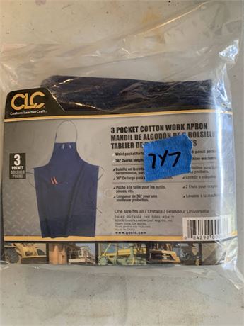 CLC 3 Pocket Work Apron In Navy Blue NEW