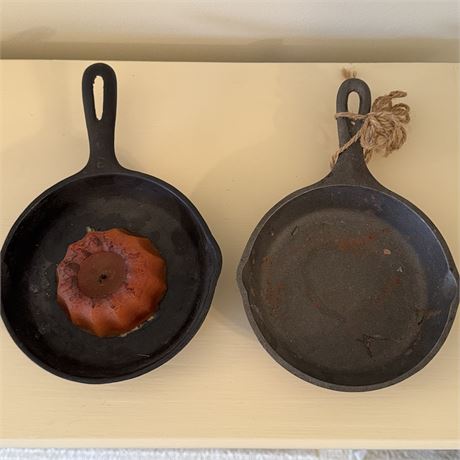 Pair of Cast Iron Skillets