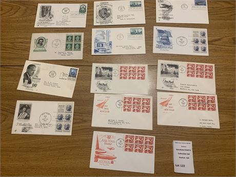 1960 - 1968  First Day Covers (FDCs) Cachet Stamped Envelope Collection