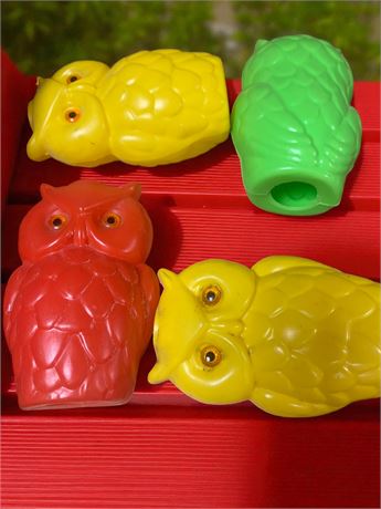 Vintage Blow Mold Owl Outdoor Light Covers