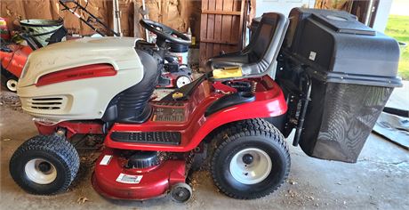 White Lawn Tractor Built by MTD