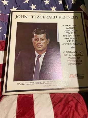 John Fitzgerald Kennedy A Memorial Album Vinyl Record Lot of 25 (From 1963)