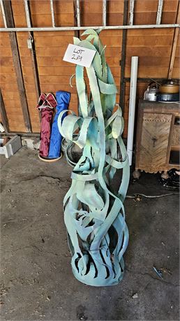 Large 65"H Metal Yard Art Sculpture