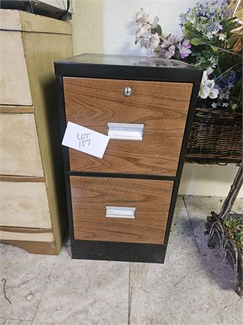 Metal 2 Drawer File Cabinet