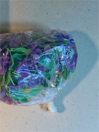 Artificial Purple Violet Flowers Case of 18 Dozen
