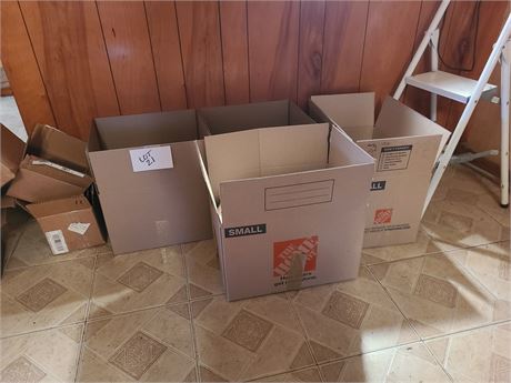 (4) Boxes Full of Household Items: Office/Kitchen/Supplies/Small Tools & More