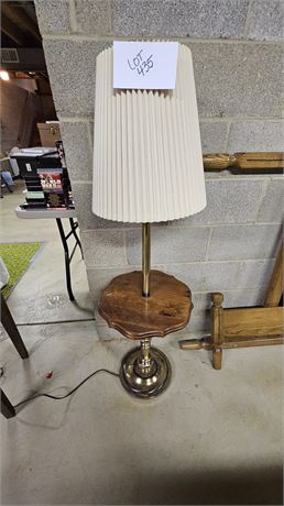 Wood Table Floor Lamp