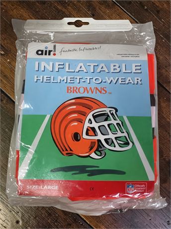 Inflatable Cleveland Browns Helmet To Wear & Chicago Cubs Flag