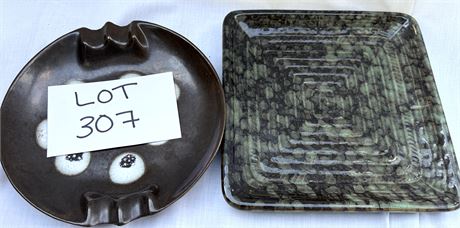 Vintage Pottery Ashtray/Plate