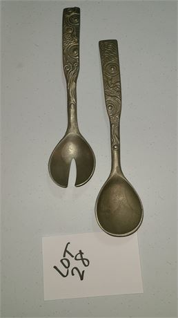 Don Drumm Serving Spoon & Fork