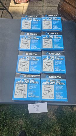 Delta 2" Precut Abrasive Strips Multiple Box's