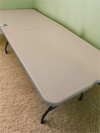 Northwest Territory 6' White Folding/Portable Work or Event Table
