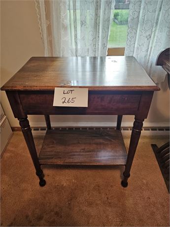 Vintage Wood Side Table