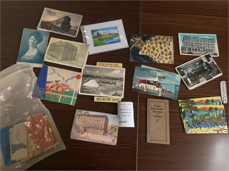 Vintage Postcard & Business Card Lot
