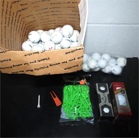 Golf Balls, Tees