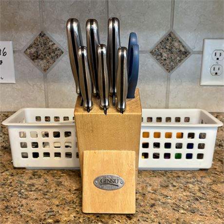 Ginsu 6-Piece Knife Set and Mixed Kitchen Accessory Items