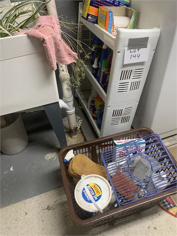 Laundry Detergent Caddy and Contents