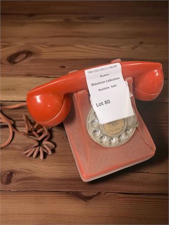 Vintage Red Rotary Phone