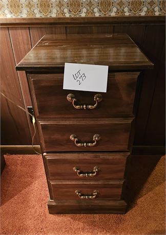 Wood File Cabinet