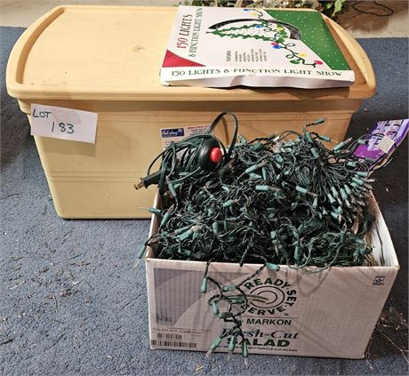 Large Lot Of Mixed Indoor/Outdoor Mini Lights