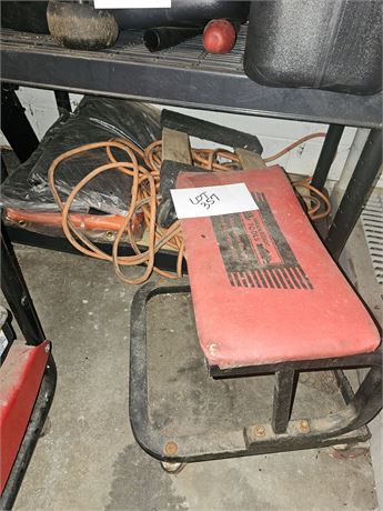 Heavy Duty Electrical Cord, Mechanics Rolling Stool, & Furniture Blankets