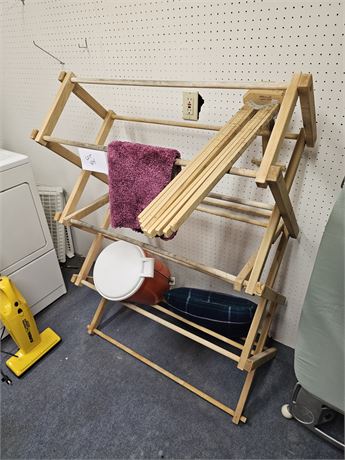 Wood Drying Rack / Trash Can & More