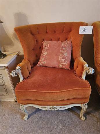 Vintage Orange Side Chair