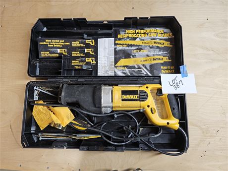 Dewalt Variable Speed Reciprocating Saw Model: DW309