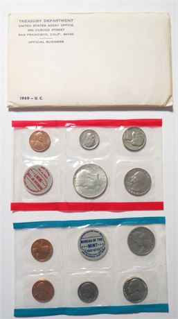 1969 Uncirculated Coin Set
