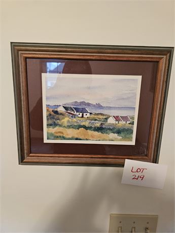 Pat Hennessy Signed Print "Cottages"