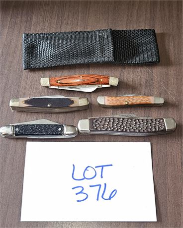 Pocket Knife Lot: Sheffield, Imperial, Old Timer Schrade, Ideal & Kadar