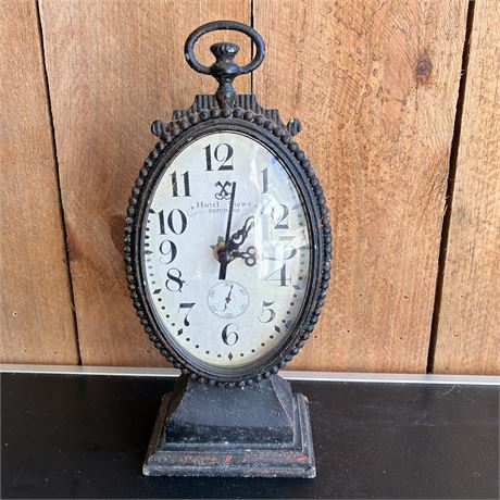 Vintage Style Metal Framed Clock