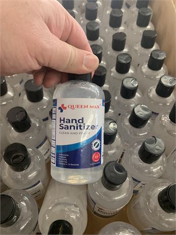 Queen Max Hand Sanitizer Bottles - Lot of 4 Sealed Boxes, 1 Open Box