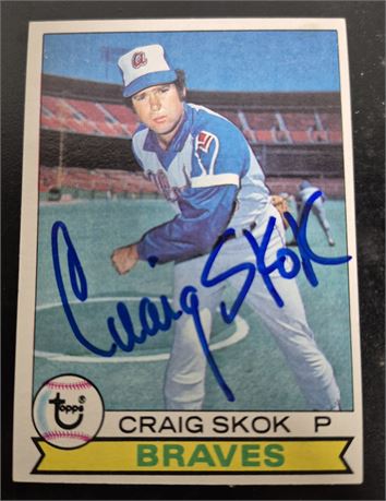 Autographed Craig Skok 1979 Topps Card