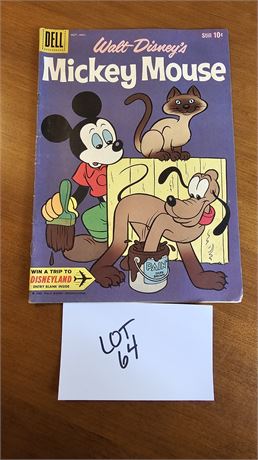 Dell 1960 10c #74 Mickey Mouse Comic Book