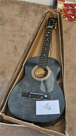 Global Acoustic Black Guitar With Box