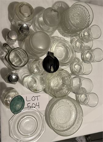 Large Glass Clean Out- Fire King & More